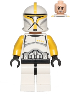LEGO Minifigure -- Clone Trooper Commander (75019)-Star Wars / Star Wars Episode 2 -- SW0481 -- Creative Brick Builders